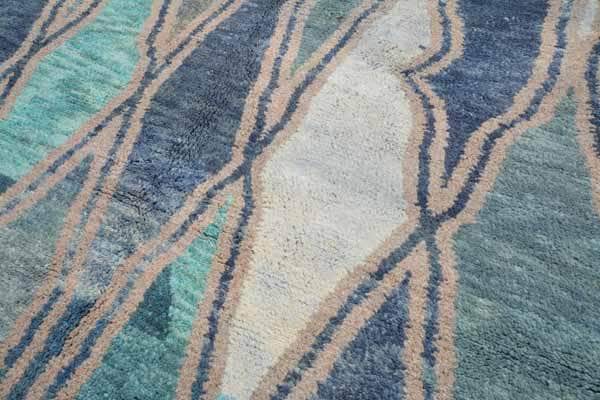 Blue Crush - Custom Bespoke Blue Diamond Moroccan Berber Rug - Image 2