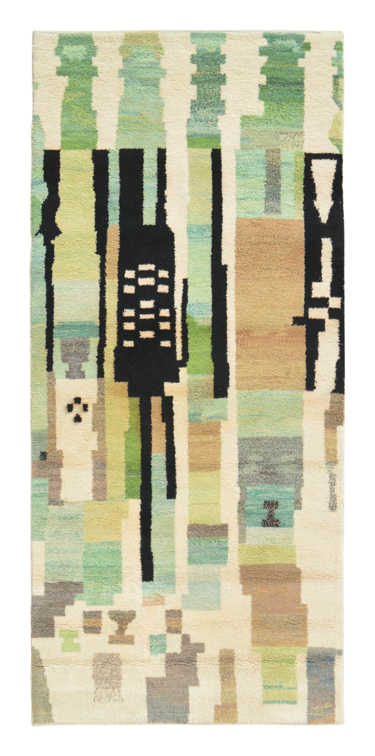 Codewalk (6'x13'6") - Modern Moroccan Gallery Rug - Hand-Knotted Wool