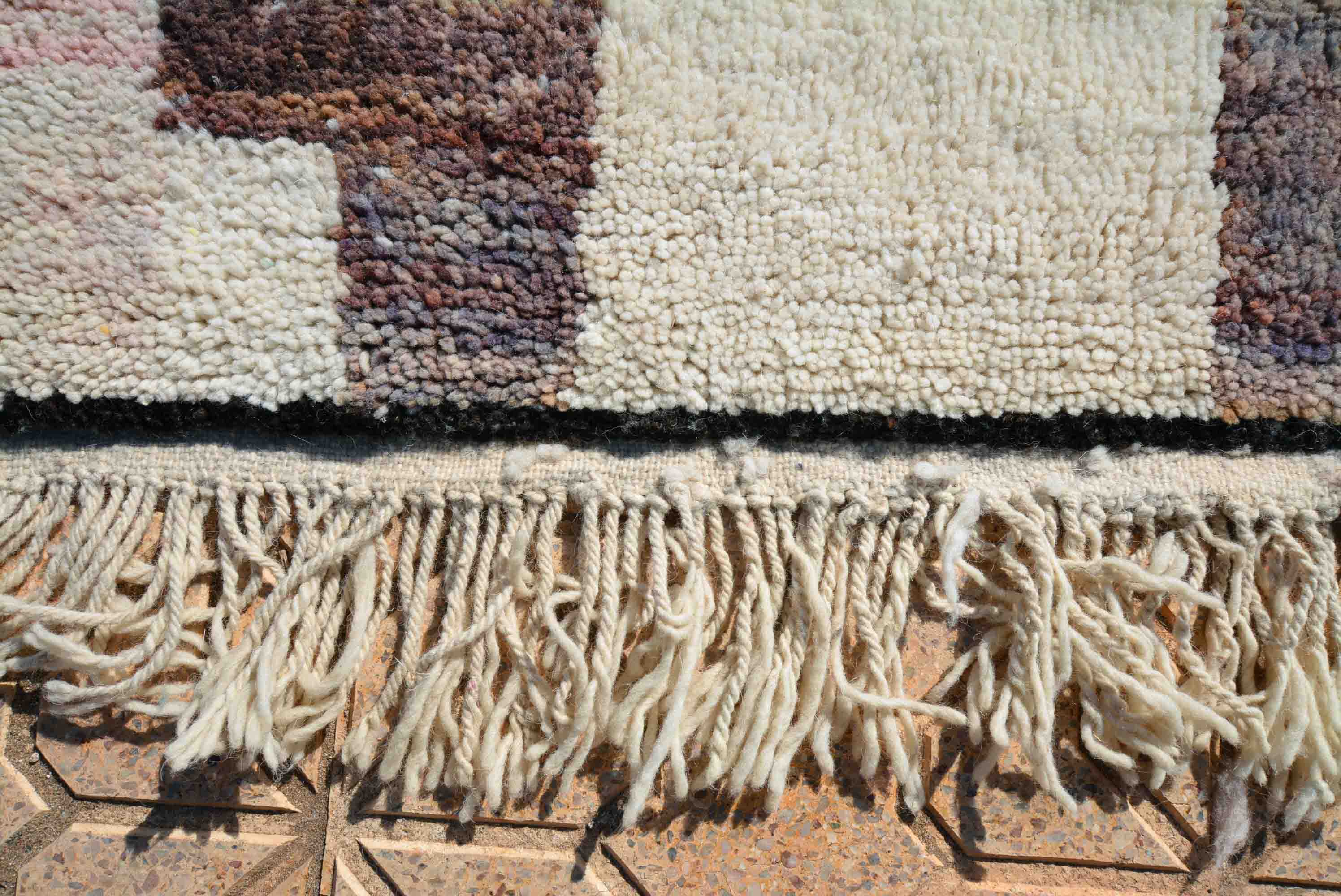 Soukaina - Custom Abstract Pink & Terracotta Handmade Moroccan Rug - Image 3