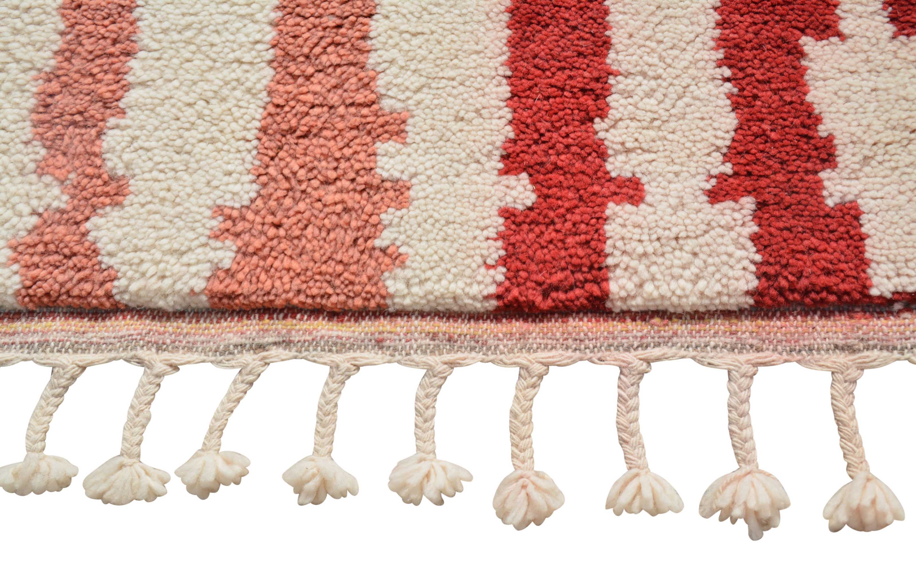 Fellow (4'0" x 6'0") - Abstract Multicolor Vertical Block & Glitch Azilal Rug - Image 3