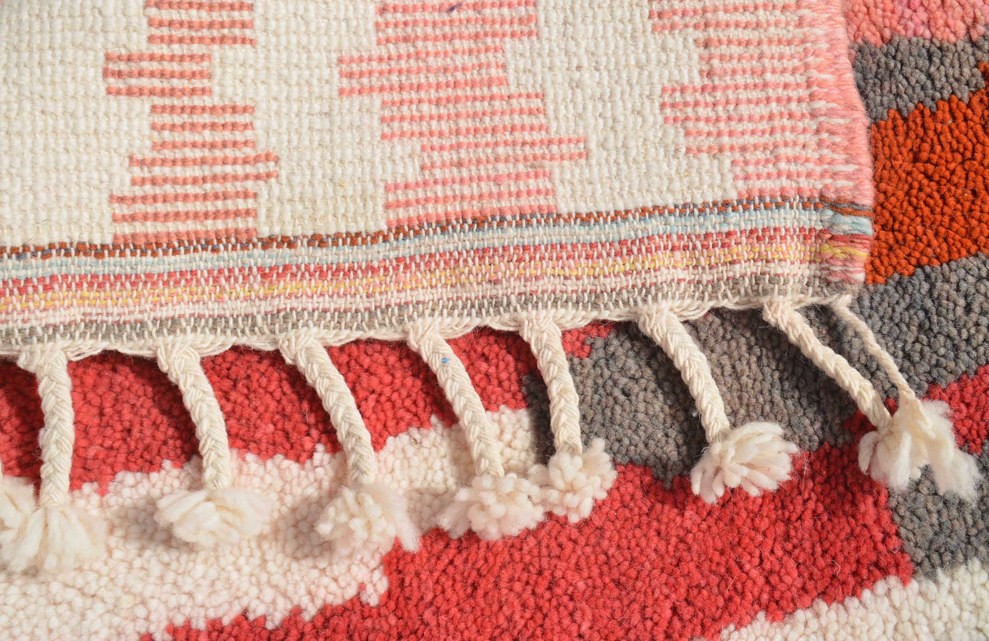 Fellow (4'0" x 6'0") - Abstract Multicolor Vertical Block & Glitch Azilal Rug - Image 4