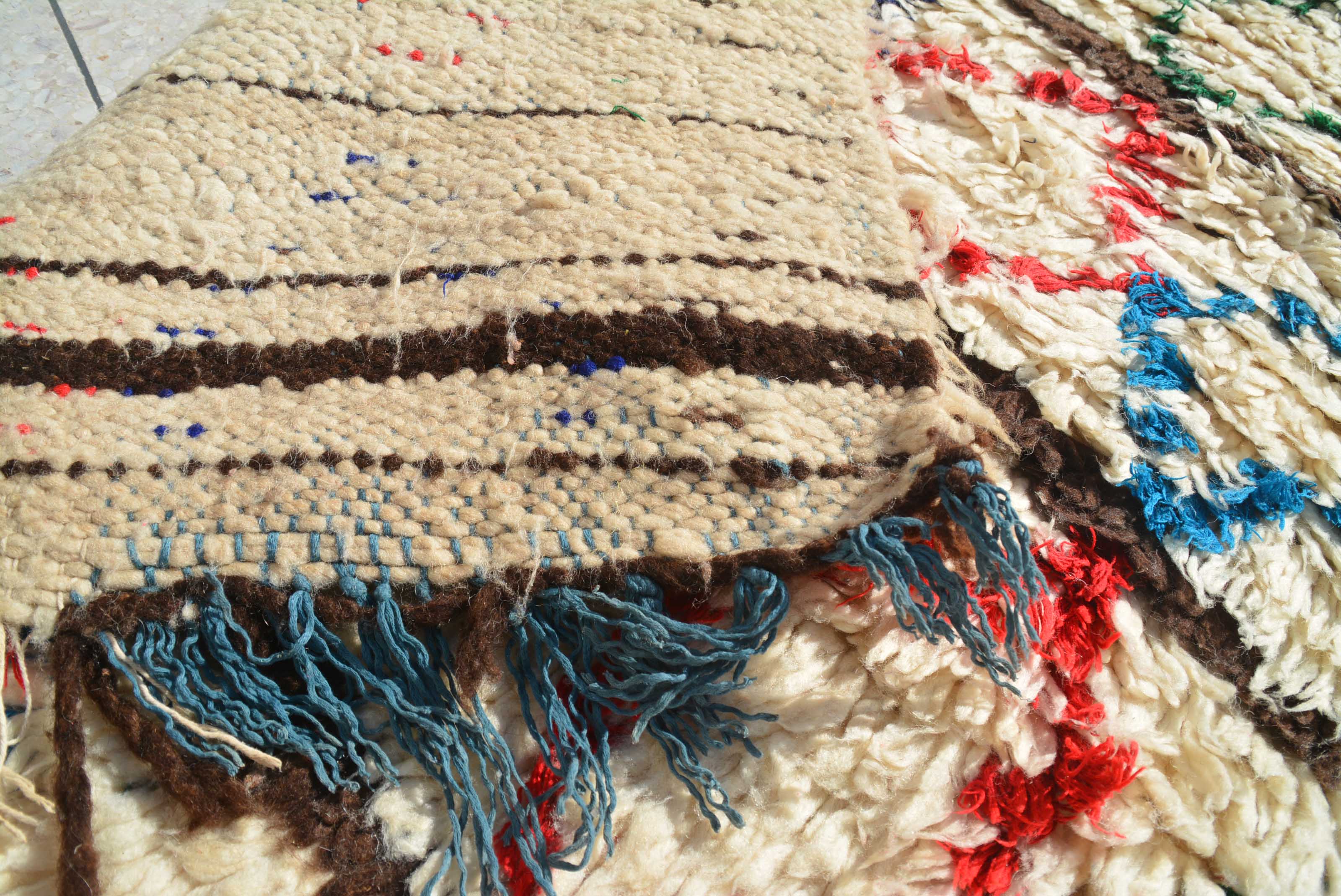 Growing Taller (3'8" x 7'6") – Vintage Geometric Azilal Runner Rug - Image 3