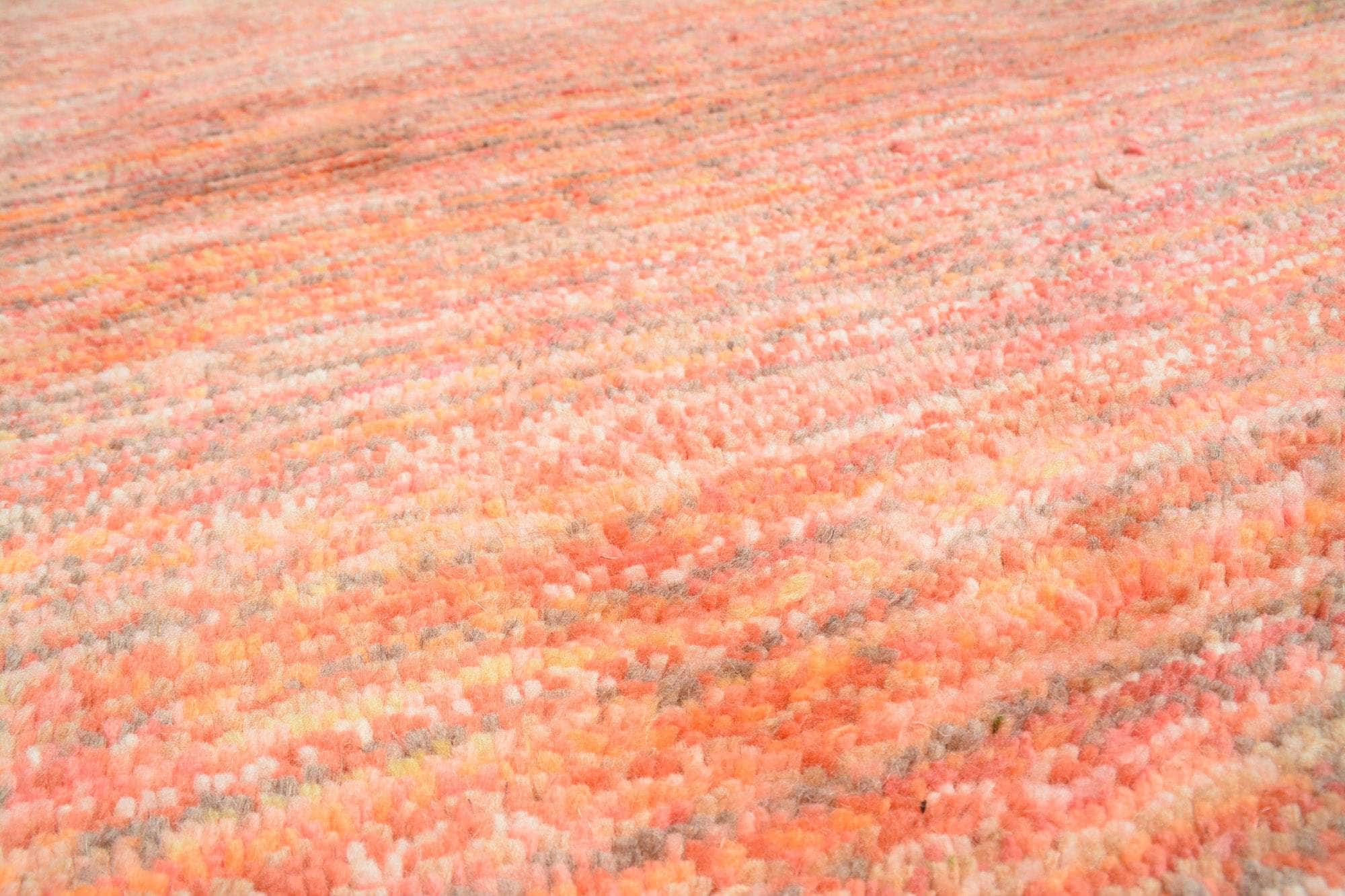 Horizons (4'0" x 5'10") - Subtle Salmon & Peach Layered Blend Rug - Image 2