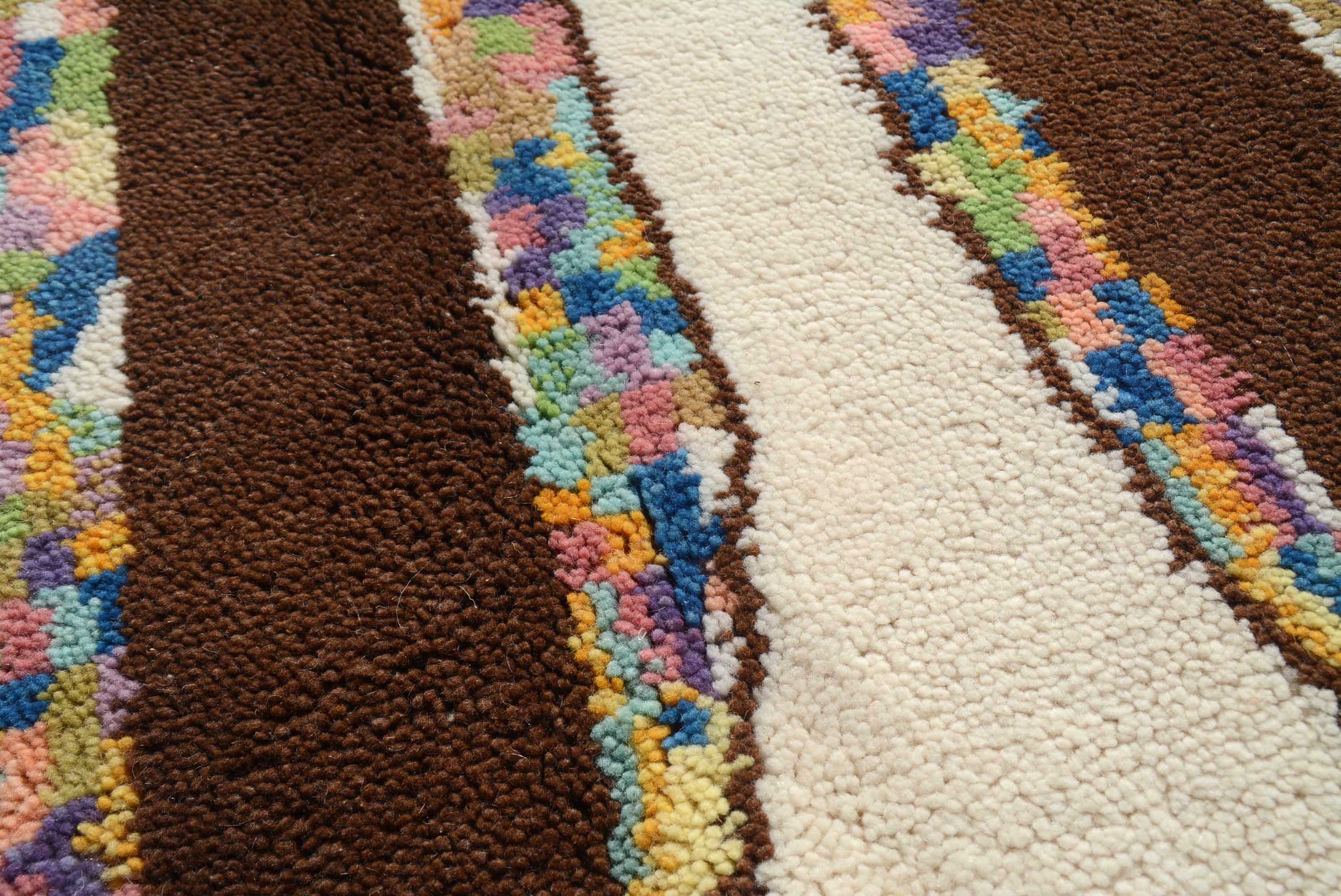Multicolor Magic (2'10" x 10'4") - Vibrant Abstract Azilal Runner - Hand-Knotted Wool - Image 2