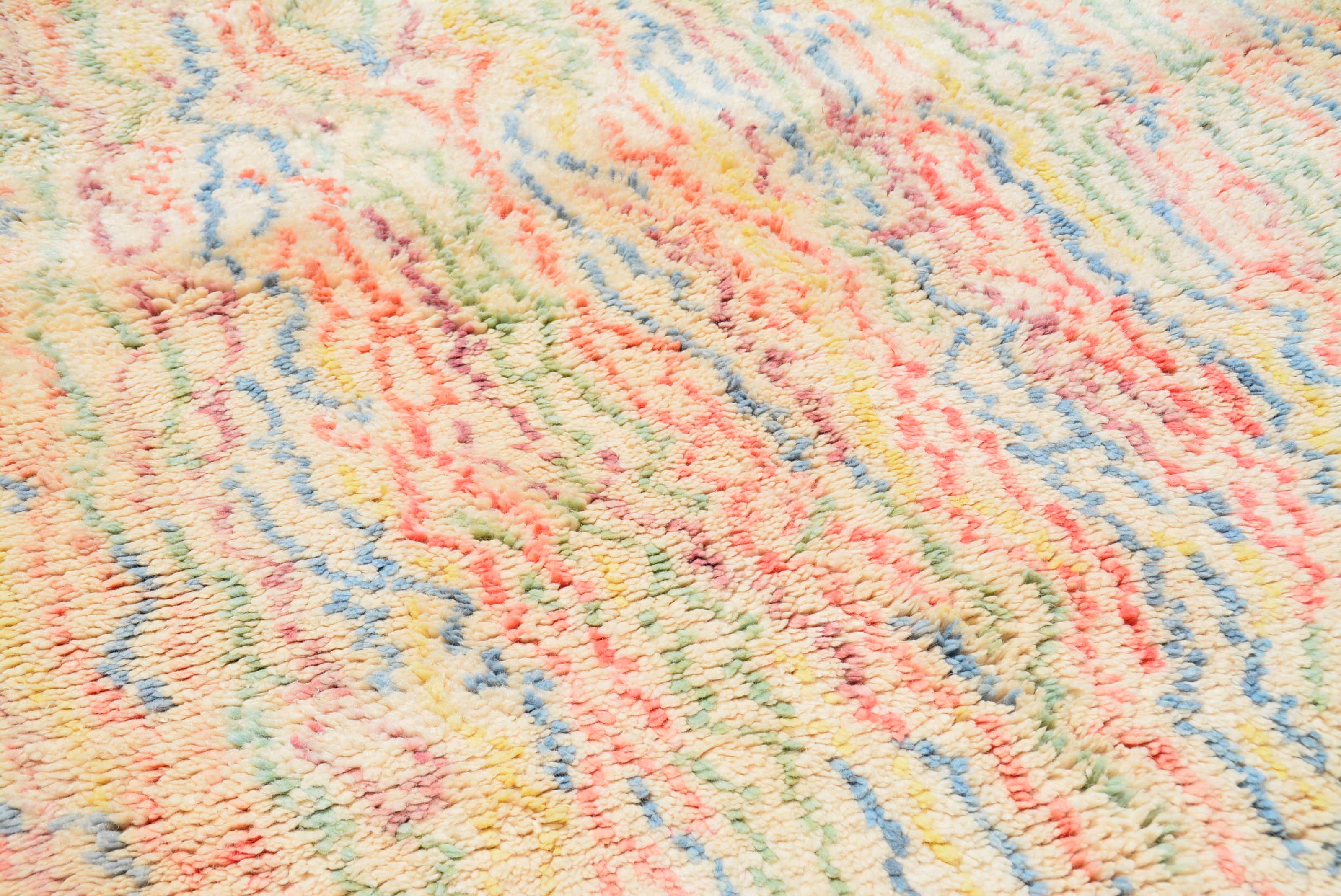 Playful I (4'4" x 6'1") - Vibrant Abstract Azilal Rug - Image 2