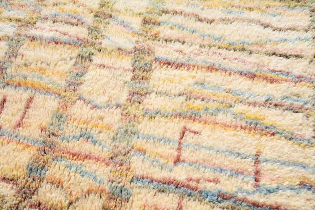 Tetris (4' x 5'8") - Geometric Block Pattern Azilal Rug - Image 2