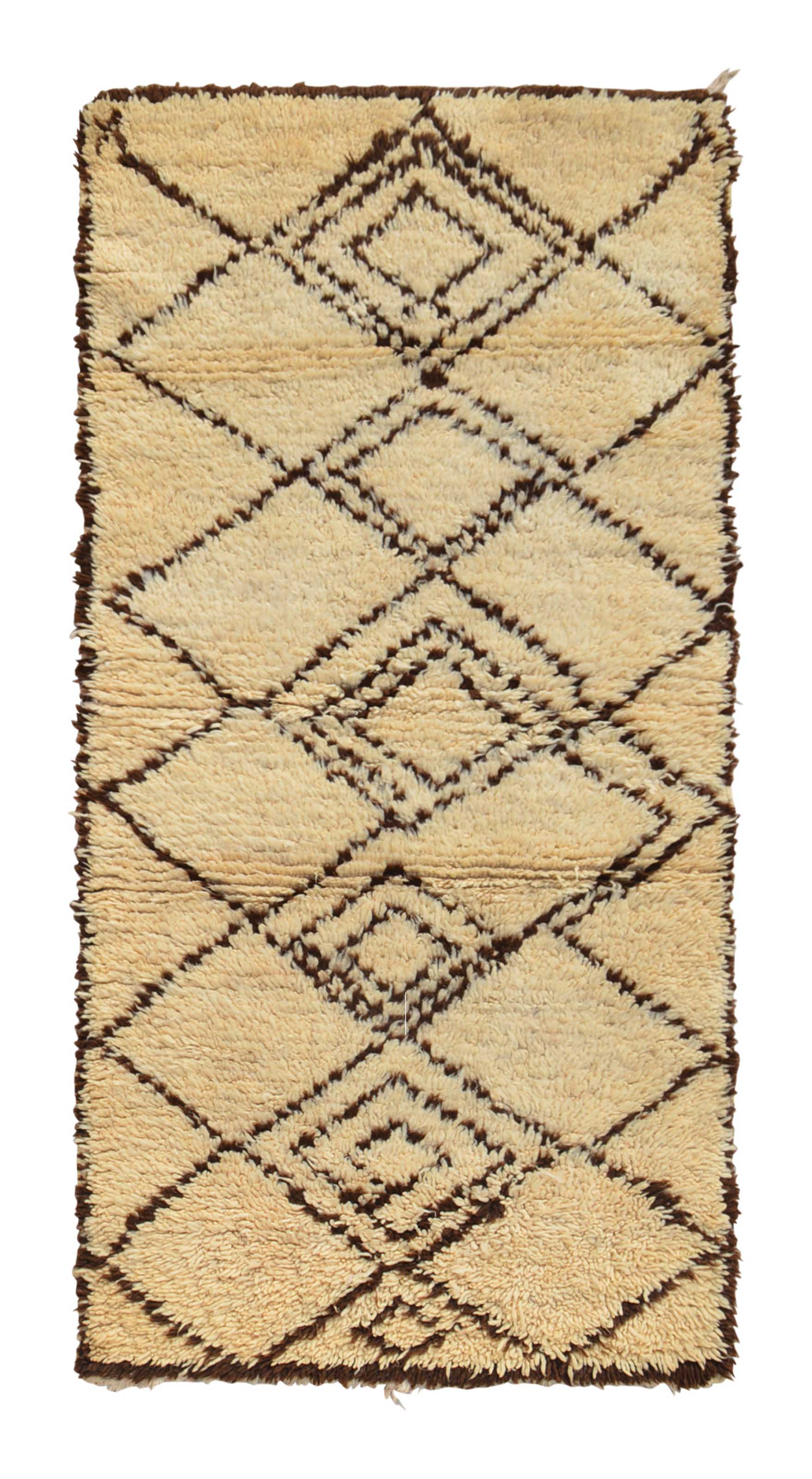 The Other Side (3'1" x 6'1") – Vintage Irregular Beni Ourain Accent Rug