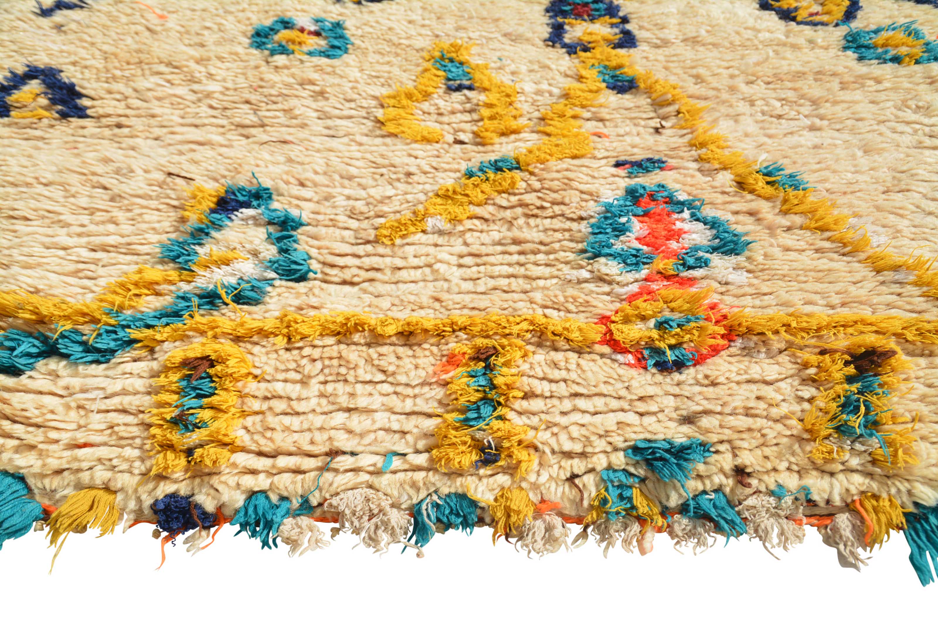 The Very Best (3'4" x 5'10") – Antique Abstract Line Art Azilal Moroccan Rug - Image 4