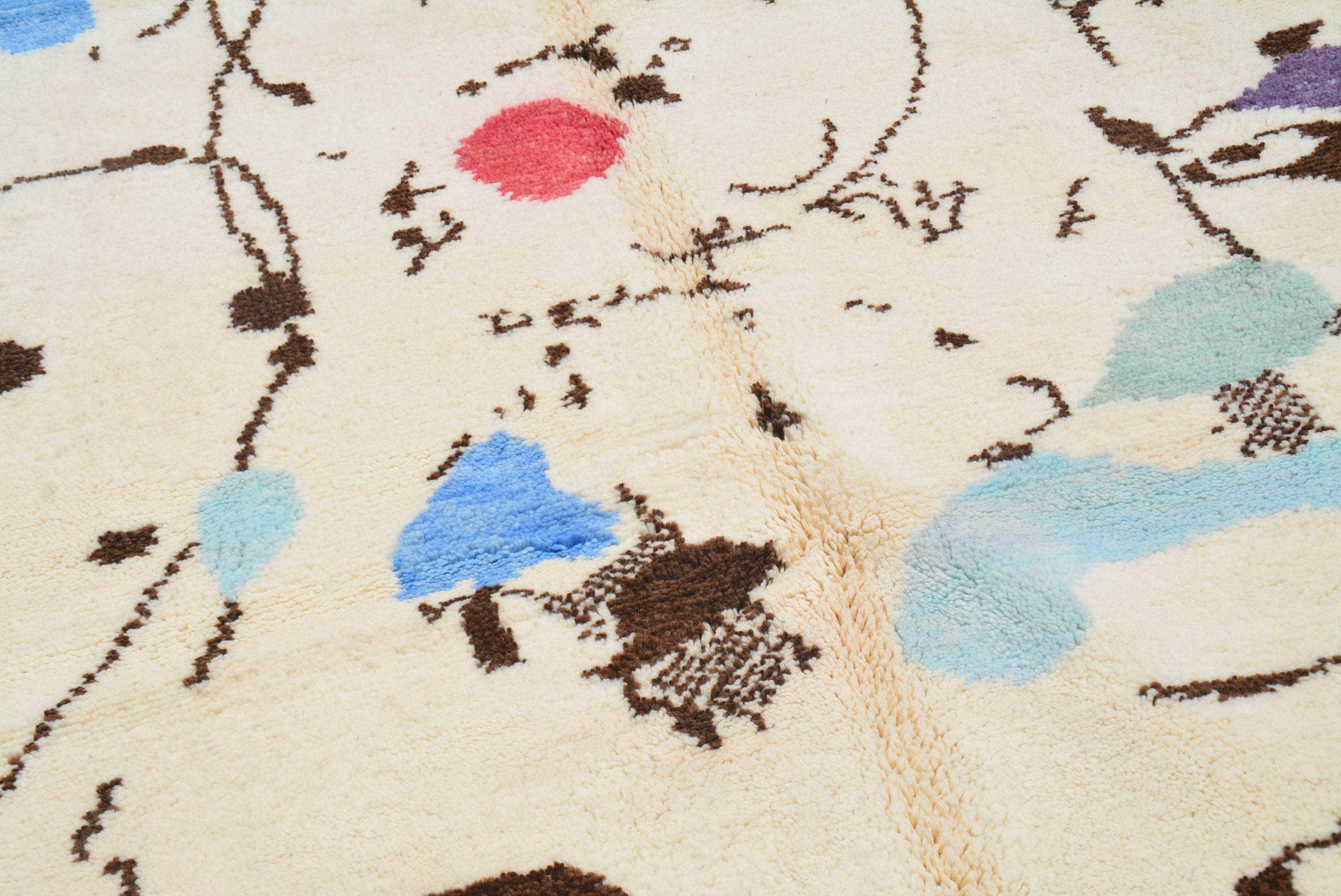 True Magic (6'2" x 9'0") - Abstract Multicolor Splatter Art Azilal Rug - Image 2